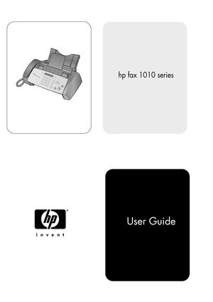 Page 1 
User Guide 
hp fax 1010 series 