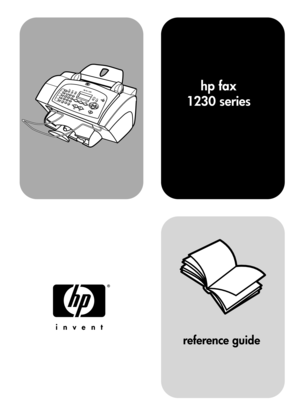 Page 1reference guide
hp fax
1230 series 