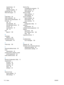 Page 120requirements 24
settings 37
using the installer 37
internet site, HP 108
IRIS OCR engine 14
L
LDAP filters 96
LDAP replication 96
LDAP server authentication 57
licensing 17
add 46
auto-generate 48
auto-generate license 18
remove 47
requirements 18
trial 18
logs
types of 108
M
messages
types of 108
Microsoft Windows
authentication 60
O
online help 108
P
personal address books 95
ports
requirements 30
printing-system software, install
license agreement 38
public address books 96
R
Remote Configuration...