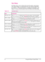 Page 49
Test Menu
Test Menu items can be selected only from the printer control panel.
You cannot change or override them from your software application.
See Chapter 5, “PostScript Printing’’ for additional information.  See
Figure 3-2, itemJfor the location of the Test Menu on the Menu Map.
Item Explanation
PRINT SELF TEST When P\fINT\bSELF\bTESTis displayed, press [Select]to print a self test. The printer will display
P\fINTING\bCONFIGU\fATI\DON\bPAGE . (See ``Understanding the Self Test Printout,’’ in...