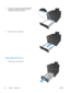 Page 305.Push down on the paper  to make sure that the
paper stack is below th e paper limit tabs on
the right side and rear of the tray.  
6.
Slide the tray into the product.  
Load optional Tray 3
1.Pull the tray out of the product.  
18 Chapter 2   Paper tray ENWW 