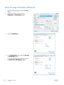 Page 48Select the page orientation (Windows)
1.From the software program, select the  Print
option.  
2. Select the product, and then click the
Properties  or Preferences button.  
3.
Click the  Finishing  tab.  
4.In the  Orientation  area, select the Portrait
or  Landscape  option.
To print the page image upside down, select
the  Rotate by 180 degrees  option. 
36 Chapter 3   Print
ENWW 