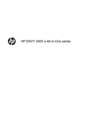 Page 1HP ENVY 4500 e-All-in-One series 