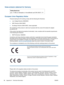 Page 102Noise emission statement for Germany
European Union Regulatory Notice
Products bearing the CE marking comply with the following EU Directives:
●Low Voltage Directive 2006/95/EC
●EMC Directive 2004/108/EC
●Ecodesign Directive 2009/125/EC, where applicable
CE compliance of this product is valid only if powered with the correct CE-marked AC adapter
provided by HP.
If this product has telecommunications functionality, it also complies with the essential requirements
of the following EU Directive:
●R&TTE...