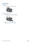 Page 74Prepare trays
Open output tray
▲Output tray must be open to begin printing.
Close cartridge access door
▲Cartridge door must be closed to begin printing.
 Click here to go online for more information.
70 Chapter 8   Solve a problemENWW 