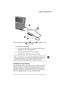 Page 21 Chapter 2 | Getting started | 17 
  
 
The ac adapter components:  dc plug,  ac adapter, and 
 power cable. 
To connect to ac power 
1.  Connect the cable from the ac adapter to the dc jack on 
the right side of your HP Jornada. 
2.  Connect the power cable to the ac adapter.  
3.  Plug the power cable into an ac power outlet. 
After you connect the ac adapter your HP Jornada will turn on 
automatically. However, you should install the main battery 
and install the backup battery before using your...