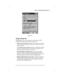 Page 25Chapter 3 | Managing battery  power| 19
Status tab
Using the Power tab
The Power tab lets you customize how and when your P/PC
suspends operation to help maximize battery life:
•Touch screen to power on—Select this option to allow your
P/PC to awake from suspend mode when you tap the screen or
hard icon panel.
The Touch screen to power on option is checked by default.
When you uncheck this option, you are no longer able to use
the hard icon panel to power on the P/PC.
•Suspend while on battery power—To...