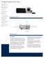 Page 2HP Digital Projector vp6100 Series
TI DLP™quality and life-long 
image reliability 
USB slot for connecting remote 
Infrared (IR) receiver windows—
front and rear of projector 
Kensington lock slot 
3-watt speaker 
Ceiling mount, tabletop mount 
and rear mount ready 
Dual mode output for 
optimized colors 
1. 15-pin VGA input connector 
2. Composite input (RCA jack) 
3. S-video connector 
(mini-DIN 4-pin connector) 
4. Audio RCA jack 
(3.5 mm mini jack) 
5. RS232 (serial) control interface
6. B-type USB...