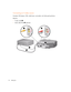 Page 24
Setting Up
24
Connecting an S-video source
Examples: DVD players, VCRs, cable boxes, camcorders, and video gaming devices
Requires:
 S-video cable 
1
Audio cable, RCA 2 (optional) 