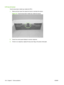 Page 160G FD tray full sensorTest the face-down media tray media-full (PS1)
1.Raise and then lower the output-bin levers to activate the sensor.
Figure 3-9   Test the face-down media tray media-full sensor
2.Check the control-panel display for sensor response.
3. If there is no response, replace the top-cover flag or the photo interrupter.
146 Chapter 3   Solve problems ENWW 