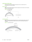 Page 42Latent-image formation stage
During the latent-image formation stage, the laser/scanner forms an invisible image on the
photosensitive drum in the print cartridge.
Primary charging Step 1: DC and AC biases are applied to the primary charging roller, which transfers a uniform negative
potential to the photosensitive drum.
Figure 1-18   Primary charging
Primary charging bias
Photosensitive drum
Primary charging roller
Laser beam exposure
Step 2: The laser beam scans the photosensitive drum to neutralize...