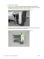 Page 925.Remove the cover assembly.
Reinstallation tip The figures in this section show the cartridge-door assembly installed.
However, it might be easier to reinstall the front-ri ght and right-side cover assembly if the cartridge-
door assembly is removed. See 
Cartridge-door assembly on page 71 .
Figure 2-49   Remove the front-right and right-side cover assembly (4 of 6)
6.If necessary, remove two screws (callout 1), release two tabs (callout 2), and then slide the front-
right cover toward the top of the...