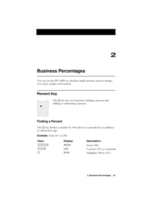 Page 332: Business Percentages 33
2
Business Percentages
