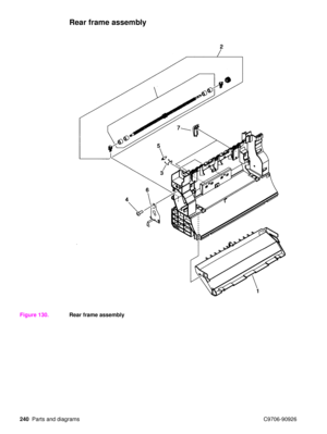 Page 242240Parts and diagrams C9706-90926
Rear frame assembly
Figure 130.Rear frame assembly 