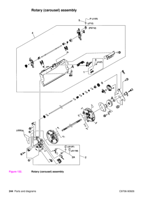 Page 246244Parts and diagrams C9706-90926
Rotary (carousel) assembly
Figure 132.Rotary (carousel) assembly 