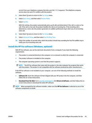 Page 55service from your telephone company that also uses the 1-2-3 sequence. The telephone company 
service doe
s not work if it con