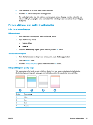 Page 954.
Load plain letter or A4 paper when you are prompted. 5
.
Touch the OK button to begin the cleaning process.
The product prints the 