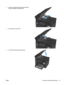 Page 914.
Remove any jammed paper. Use both hands to 
pull o
ut the paper to avoid tearing.  5.
Close the jam-access cover.  6.
Close the document-feeder input tray.  ENWW
Clear jams in the document feeder 81    