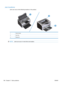 Page 126Jam locations
Jams can occur at the following locations in the product.
2
3
1
1Internal areas
2Input tray
3Output bin
NOTE:Jams can occur in more than one location.
108 Chapter 3   Solve problems ENWW 