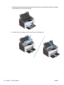 Page 1283.With both hands, grasp the side of the jammed paper that is most visible (this includes the middle),
and carefully pull it free from the product.
4.Reinstall the print cartridge, and then close the print-cartridge door.
110 Chapter 3   Solve problems ENWW 