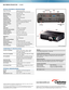 Page 28.66ʺ
7. 0 ʺ
2.79 ʺ
**YPbPr Via Adapter
Audio In/Out
Kensington lock port
Video
Mouse HDMI
VGA
**
AC Power
MULTIMEDIA PROJECTOR  — 
X304M
Warranty
2-Year Optoma Express Service, 1-Year Lamp  
 
In the Box (Standard Accessories)
  
X304M projector, AC power cord, VGA to VGA cable, remote control, batteries for 
remote, carrying case, multilingual CD-ROM user’s manual, quick start card,   
and warranty card  
 
Optional Accessories
 
HDMI cable, ceiling mount, component to VGA cable, composite video cable,...