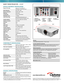 Page 2SHORT THROW PROJECTOR — X316ST
OPTICAL/TECHNICAL SPECIFICATIONS
Display Technology Single 0.55" DC3 DMD DLP®   Technology by Texas Instruments™
Native Resolution XGA (1024 x 768) 
Maximum Resolution WUXGA (1920 x 1200)
Brightness
 3400 lumens
Contrast Ratio 20,000:1 (full on/full of f)
Displayable Colors 1.07 Billion
Lamp Life and Type*   8000/7000/6500/6000/4000  Hours  
(Edu/ECO+/Dynamic/Eco/Bright), 210W
Projection Method Front, rear, ceiling mount, table top
Keystone Correction ± 40° Vertical...