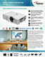 Page 1The Optoma W316ST is the perfect short throw 
projector solution for use in classrooms, train-
ing rooms, higher education, houses of worship 
and digital signage applications. 
With a powerful 3600 lumens bright image, a 
stunning 20,000:1 contrast ratio and Dynamic 
Black technology, the W316ST delivers bright 
large-screen short throw presentations with 
superb image clarity, razor sharp detail and 
remarkable color accuracy.
It provides complete connectivity for compat -
ibility with analog and...