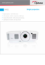 Page 1X402Bright projectionBright projection – 4200 ANSI lumensXGA resolution, 20,000:1 contrast ratio, HDMI inputCrestron RoomView® – RJ45 control and monitoringLightweight and portable, carry bag included 