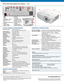 Page 2WXGA (1280 x 800) Installation DLP projector — W490
 1
 6 7 8 9
 2
 3
 4 5
 10
11
12
14
15
16
17
13
1. Power 
2. Kensington™ Lock Port 
3. USB (Power 1.5A)
4. LAN
5. mini USB (mouse /service)
6. HDMI1-In
7. HDMI2-In (MHL)
8. VGA1-In (YPbPr) 9. VGA-Out 
10. RS-232C
11. Composite Video
12.Audio1-In (3.5 mm)
13.Audio2-In (3.5 mm)
14.Audio -Out (3.5 mm)
15. 3D Sync
16. HDMI3 -In (MHL)
17. USB Powered Cable
Warranty
3-Year Optoma Express Service, 1-Year on Lamp
 
 
In the Box (Standard Accessories)
  
W490...