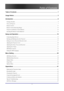Page 1
 
Table of Contents 
 1
Table of Contents 
Table of Contents........................................................................\
......................................... 1  
Usage Notice........................................................................\
................................................. 3  
Introduction........................................................................\
.................................................. 6  
Packing...