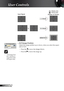 Page 24
24
English

User Controls

 “16:9 Image Posi-tion” function is  supported under 16:9 aspect ratio.
Input Signal
Display area
Picture area
Display on ScreenDisplay on Screen
 16:9 Image Position
Adjust the image position up or down, when you select the aspect 
ratio of 16:9.
 Press the  to move the image down.
 Press the  to move the image up.     