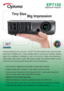 Page 1EP7155
Digital DLP® Projector
Amazing brightness from a tiny box. The EP7155 offers fantastic looks, style and great 
performance. Weighing only 1.4kg it is ideally suited to use with your notebook, slipping 
easily into a handbag or briefcase for use on the move in ofﬁ ces and boardrooms. 
Super-bright 2500 lumens, great XGA picture quality with striking realistic colours 
enhances your winning business presentations and movie graphics.
•  2500 lumens to highlight the ﬁ nest detail in ambient light...