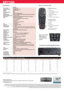 Page 4Specifications
 EP7155i
Native Resolution   XGA 1024 x 768 
Compressed Resolution    up to UXGA (1600 x 1200)
Brightness  3000 ANSI Lumens
Contrast  2500:1
Noise Level (STD mode)  33dB
Lamp Life**  3000/2000 (STD/BRIGHT mode)
Display Technology  Single 0.55” XGA type X DMD chip DLP® Technology by Texas Instruments
Weight / Dimensions (W x D x H)  1.4 kg / 220 x 178 x 71
Remote Control  Full Function Remote Mouse with Laser and Direct Source selecting
INPUTS:   HDMI (HDCP) - Audio Supported 
15 Pin D-Sub...