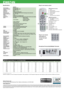 Page 4Specifications
 EW674N
Native Resolution  WXGA 1280 x 800
Compressed Resolution  up to UXGA (1600 x 1200)
Brightness  3600 ANSI Lumens
Contrast Ratio  2500:1
Noise Level  30/32dB (STD/BRIGHT mode) 
Display Technology  0.65” WXGA type A DMD chip DLP® Technology by Texas Instruments
Dimensions (W x D x H)  300 x 244 x 100.5
Weight  3.7 kg
Lamp Life**  3000/2000 hours (STD/Bright mode)
Remote Control  Full function remote with laser pointer, mouse control and direct source selecting
INPUTS  DVI-I (HDCP)...