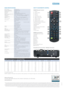 Page 4ES556 SPEcificAtionS
Native Resolution   SVGA 800 x 600
Max Supported Resolution  UXGA (1600 x 1200)
Brightness - BRIGHT mode
1   3000 ANSI Lumens
Contrast Ratio   13,000:1
Noise Level   28dB (ECO
+ mode)
Lamp Life2  6500/5000/4500 (Eco+/Eco/Bright mode)
Weight / Dimensions (W x D x H)  2.2 kg / 288 x 220 x 84mm
Projection Lens  F/2.41 - 2.55; f=21.8 - 23.98mm, 1.1x Manual Zoom
Throw Ratio  1.95 - 2.15:1 (Projection Distance:Image Width)
Projection Distance  1.2 - 12m
Image Size  0.7 - 7.70m (27.49” -...