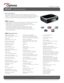 Page 1© Copyright 2008 Optoma Technology, Inc. DLP® and the DLP logo are registered trademarks of Texas Instruments. All sp\
ecifications subject to change at any time.
LIVE THE HIGH-DEFINITION LIFESTYLE
Datasheet – EW1610
EW1610  Multimedia Projector 
Set It and Play It
The Optoma EW1610 has a native 16:10 aspect ratio and a high 
brightness level that matches up with widescreen laptops and DVD 
content.  It has the latest color processing technologies, features and \
connectivity options to be the best...