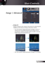 Page 25
25English

User Controls

Image | Advanced
 Image AI
Image AI improves the contrast of the picture by optimizing the 
brightness of the lamp according to the picture content. 
  On: The dynamic image performance manager is active in  
making sure your greatest pleasure from seeing a movie         
dynamically with the most dark details revealed, vivid and 
bright image performed all the way.
  Off: The dynamic image performance manager is on standby.  