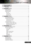 Page 11... English
Table of Contents
Table of Contents....................................................................................... 1
Usage Notice.............................................................................................. 2
Precautions......................................................................................................... 2
Introduction................................................................................................ 4
Product...