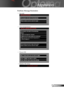 Page 33
33English

Appendices

Problem: Message Reminders
 Fan fail: 
 
 Over temperature:  
 
 Power Off:  
 
  Replace the lamp:  
 
    