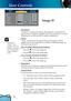 Page 24
22

English

User Controls

 Frequency
“Frequency” changes the display data frequency to match the fre-
quency of your computer’s graphic card. If you experience a vertical 
ﬂ  ickering bar, use this function to make an adjustment.
 Phase
“Phase” synchronizes the signal timing of the display with the 
graphic card. If you experience an unstable or ﬂ  ickering image, use 
this function to correct it.
 Hor. Position (Horizontal Position)
 Press the  to move the image left.
 Press the  to move the image...