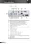 Page 10
0English

 Introduction

 Connection Ports
1.  DVI-D Input Connector (PC Digital and HDCP)
2.  VGA1-In/ SCART Connector (PC Analog Signal/
Component Video Input, HDTV/SCART Input)
3.  VGA-Out Connector (Monitor Loop-through Output)
4.  Composite Video Input Connector
5.  S-Video Input Connector
6.  USB Connector (Connect to PC for Remote Mouse function)
7.  RS-232 Connector
8.  KensingtonTM Lock Port
9.  +12V Relay Connector
10.  +5V Relay Connector
11.  Audio-Out Connector 
12.  Audio-In (for...