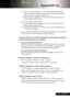 Page 31
31... English

6.  Click on “Show all devices”. Then select “Standard monitor 
types” under the “Manufacturers” box ; choose the resolution 
mode you need under the “Models” box.
7.  Verify that the resolution setting of the monitor display is less 
than or equal to 1024 x 768.
 If you are using a Notebook PC:
1.  You are required to implement the above steps of resolution 
setting of the computer ﬁrst.
2.  Switch the Notebook PC display to the “external display only” 
or “CRT only” mode. 
 If you...