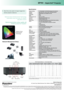 Page 2Network Management Setup
Audio In(VGA 2)
Audio In(DVI & VGA) 
VGA Loop through DVI-D 
S-video 
Kensington™ Lock
VGA 2
SCART VGA 1
Audio
Out
Audio In
(S-video & Composite)
RS232
USB(remote mouse)
RJ45
Composite
Video
Specifications
Display Technology 0.7” XGA DarkChip3™ LVDS DLP® Technology by Texas Instruments
Resolution  Native: XGA 1024 x 768 up to 1600 x 1200 UXGA compressed
Brightness   4500/4000 ANSI Lumens (BRIGHT/STD mode)
Contrast Ratio   3000:1
Weight   3.6 Kg
Dimensions (W x H x D)  340 x 127 x...