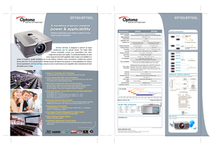 Page 1
EP783/  EP783L  is  designed  to  perform  at  bright 
auditoriums  and  for  special  events.  The  bright  5000 
lumens  remarkably  re-acts  your  presentation  and  video 
image with precision and quality. For additional flexibility, its wide 
zoom range and lens shift capability make it easy to be installed in a 
variety  of  locations,  greatly  facilitating  the  on-site  setting.  Extensive  video  connections,  multiple  lens  options 
(throw ratio from 1.6 to 5.5) and built-in wireless...