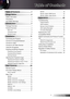 Page 1English1
Table of Contents
Table of Contents ........................1
Usage Notice  ...............................2
Safety Information .......................................2
Precautions  .................................................3
Eye Safety Warnings ...................................6
Introduction  .................................7
Package Overview  ......................................7
Product Overview ........................................8
Main Unit...