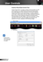 Page 4848English
User Controls
Crestron RoomView™ provides a central monitoring station for 250+ 
control systems on a single Ethernet network (more are possible, 
the number depends on the combination of IP ID and IP address). 
Crestron RoomView monitors each projector, including projector’s 
online status, system power, lamp life, network setting and hardware 
faults, plus any custom attribute as defined by the Administrator. 
The Administrator can add, delete, or edit room information, contact 
information...