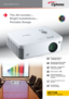 Page 1www.optoma.eu
EX774N
Digital DLP® Projector
 The All-rounder…
  Bright Installations…
  Portable Design
   Exceptional brightness  
– 4300 ANSI Lumens 
  Stunning image clarity and detail 
with DarkChip3™ technology
   
Networking – controlled and 
monitored using RJ45 
30dB303030303030000dBdBdBdBdBdBdBdBdBdB  Quiet operation – 30dB
  Vivid perfectly balanced 
colour for outstanding images 
and video
  Luxury carry-case for use on 
the move
�  No maintenance  
– filter free design     