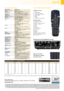 Page 4EX779 sPECiFiCAtions
Native Resolution   XGA 1024 x 768  
Brightness - BRIGHT mode1  4500 ANSI Lumens
Contrast  3000:1
Noise Level  28/30dB (STD/BRIGHT mode)
Display Technology  Single 0.7” XGA DC3 DMD chip DLP
® Technology  
by Texas Instruments
Throw Ratio  1.8 - 2.11:1 (Projection Distance:Image Width)
Projection Lens  F/2.6~2.81; f=26.9~29.84mm, 1.15x Manual Zoom
Projection Distance  1.2 - 12m
Image Size  0.71 – 8.34m (28.01” - 328.38”) Diagonal 4:3 
Weight / Dimensions (W x D x H)  3.5 kg / 326 x...