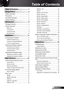 Page 1
English

Table of Contents
Table of Contents ........................1
Usage Notice  ...............................2
Safety Information .......................................2
Precautions  .................................................3
Eye Safety Warnings ...................................5
Product Features .........................................5
Introduction  .................................6
Package Overview  ......................................6
Product Overview...