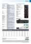 Page 2EX550 SPECIFICATIONS
Native Resolution  XGA 1024 x 768
Max Supported Resolution    UXGA (1600 x 1200)
Display Technology   Single 0.55” XGA DC3 DMD chip DLP
® Technology  
by Texas Instruments
Brightness - BRIGHT mode
1   2800 ANSI Lumens
Contrast Ratio   5000:1
Lamp Life
2  6000/5000 (ECO/BRIGHT mode)
Noise Level   28dB (ECO mode)
Weight / Dimensions (W x D x H)  2.2 kg / 280 x 230 x 77mm
Inputs  2 x 15 Pin D-Sub VGA Component via adaptor  
S-Video 4 Pin Mini Din 
Composite RCA 
3.5mm Audio Mini Jack...